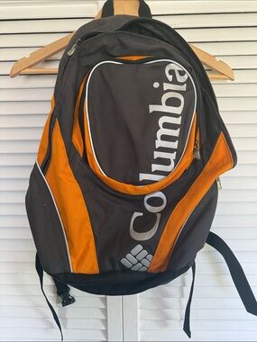 Columbia Black and Orange Sport Backpack